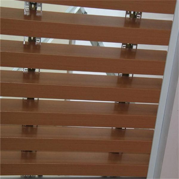 u形鋁方通木紋鋁方通吊頂 (2)