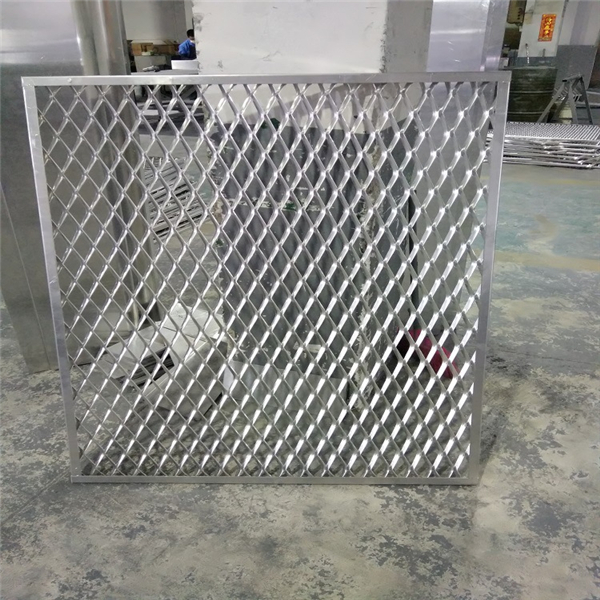 江西網(wǎng)格天花廠家 鋁制邊框型鋁網(wǎng)格板 拉伸菱形網(wǎng)格鋁單板 拉網(wǎng)鋁天花