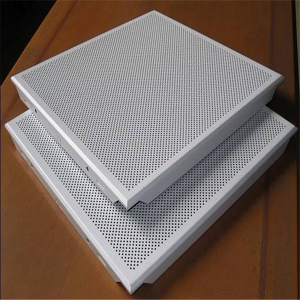 廣東鋁扣板廠 斜角600x600鋁扣板 辦公室微孔鋁扣板 工程沖孔鋁扣板