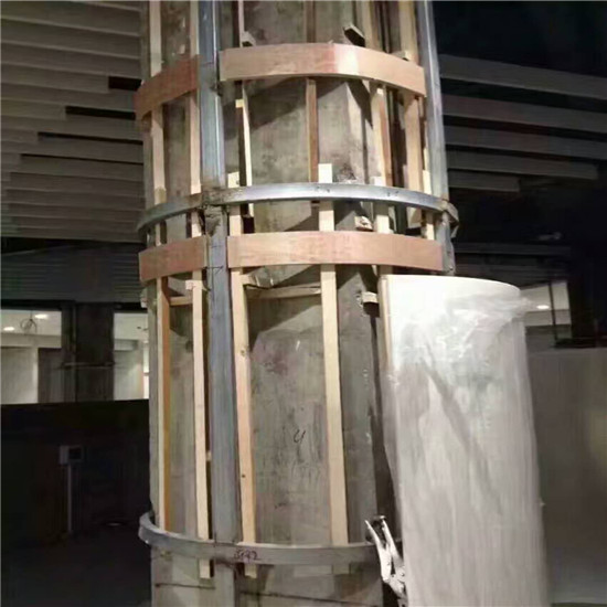 安徽蕪湖包柱鋁單板廠2.0mm氟碳包柱鋁單板萬達(dá)廣場室內(nèi)包柱鋁單板